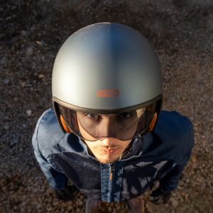 Casco Moto Jet Gari G03X Fiberglass