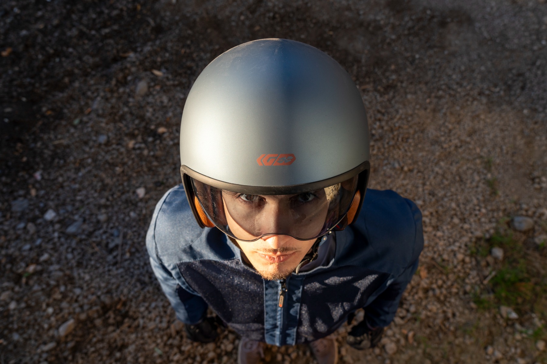 Casco Moto Jet Gari G03X Fiberglass