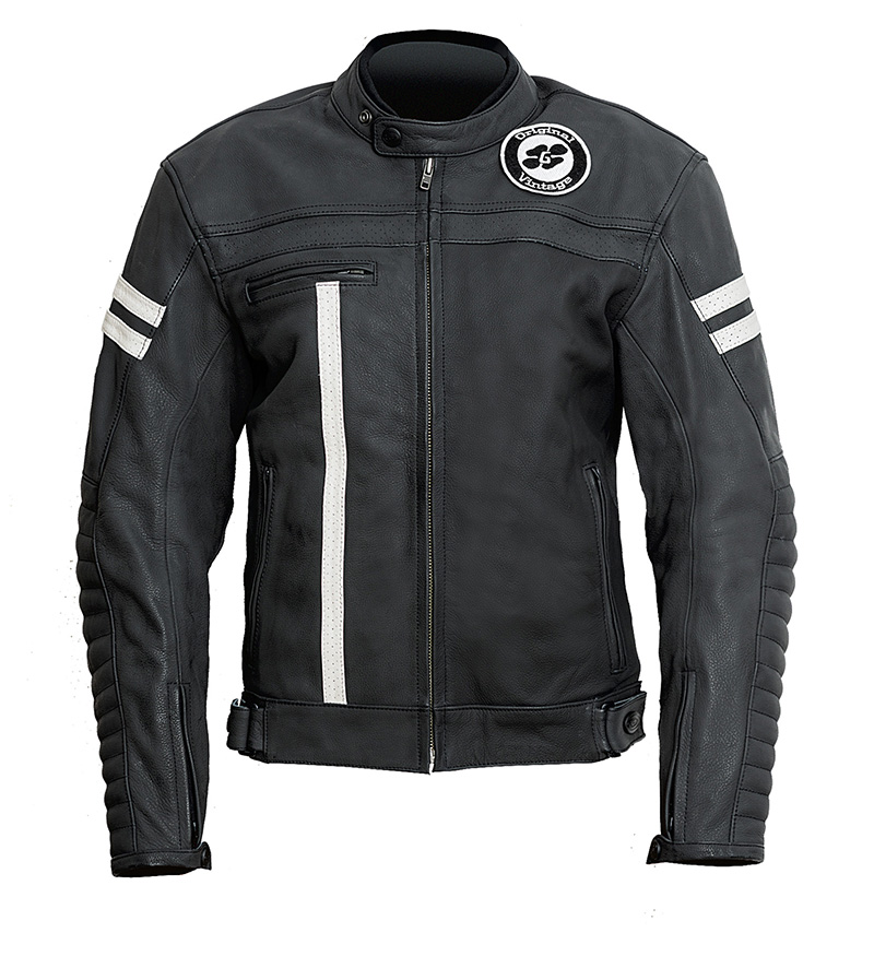 Chaqueta Moto Piel Garibaldi Moka Racer - Imagen 2