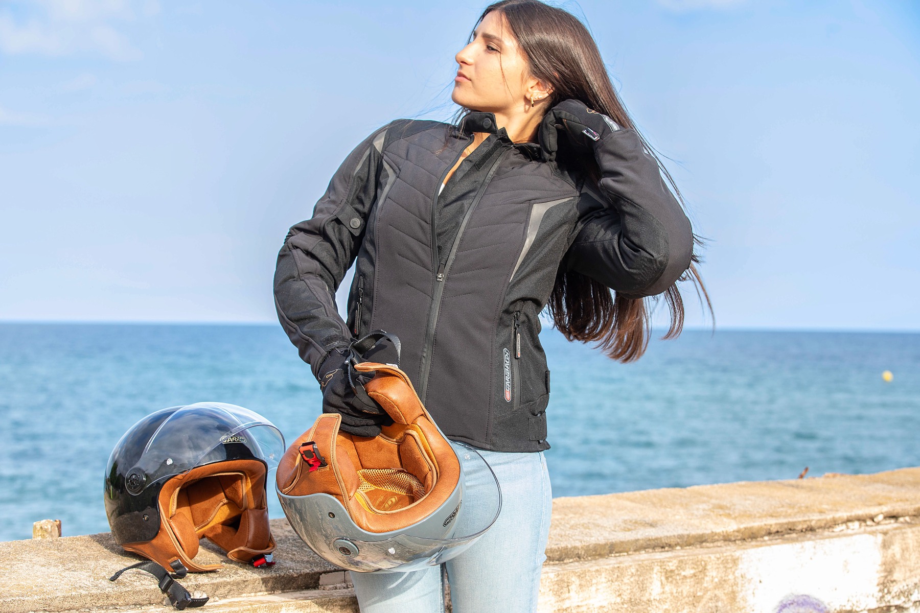 Chaqueta Moto Textil Impermeable Garibaldi Fly-R Lady - Imagen 2