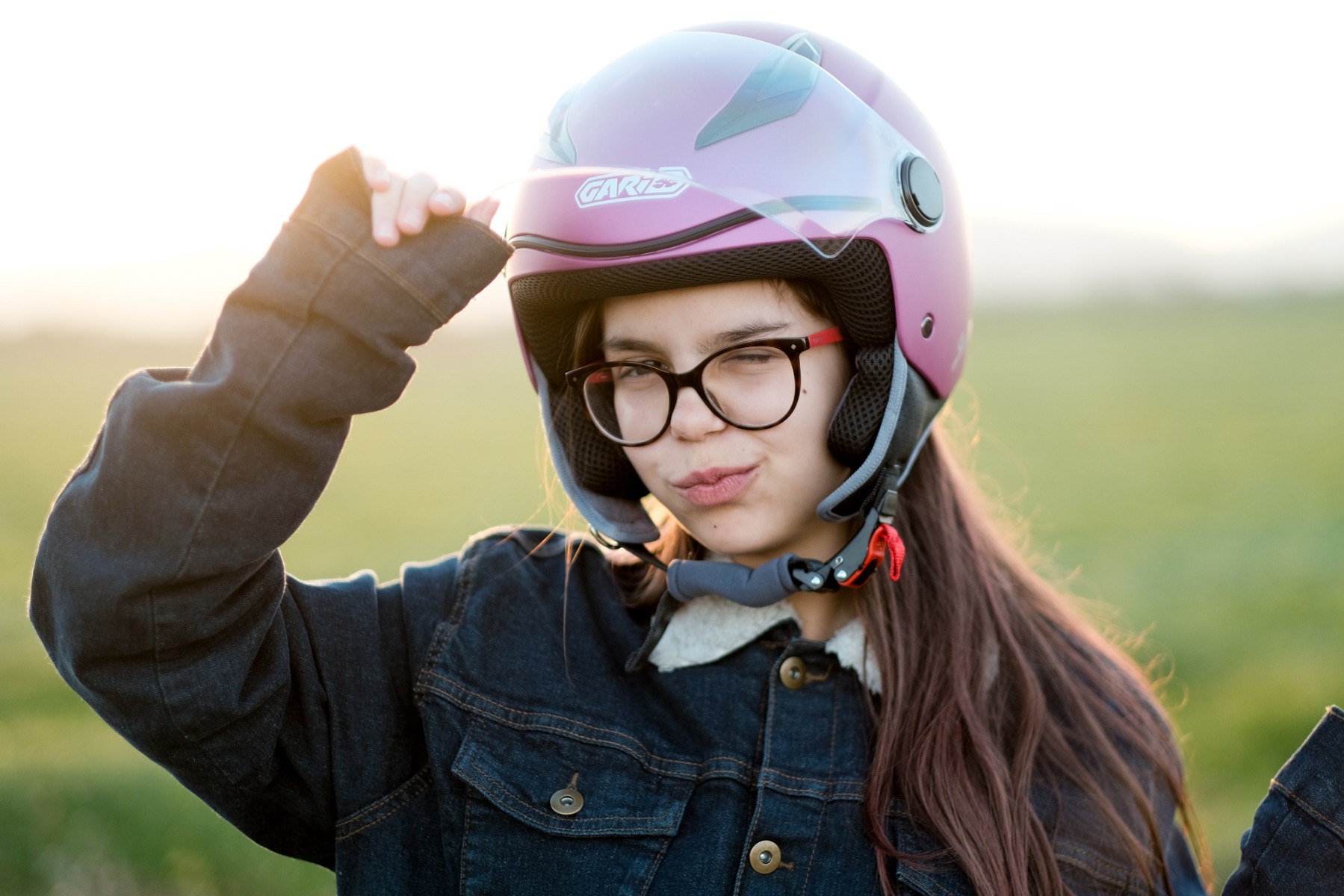 Casco Moto Jet Gari G01 Junior